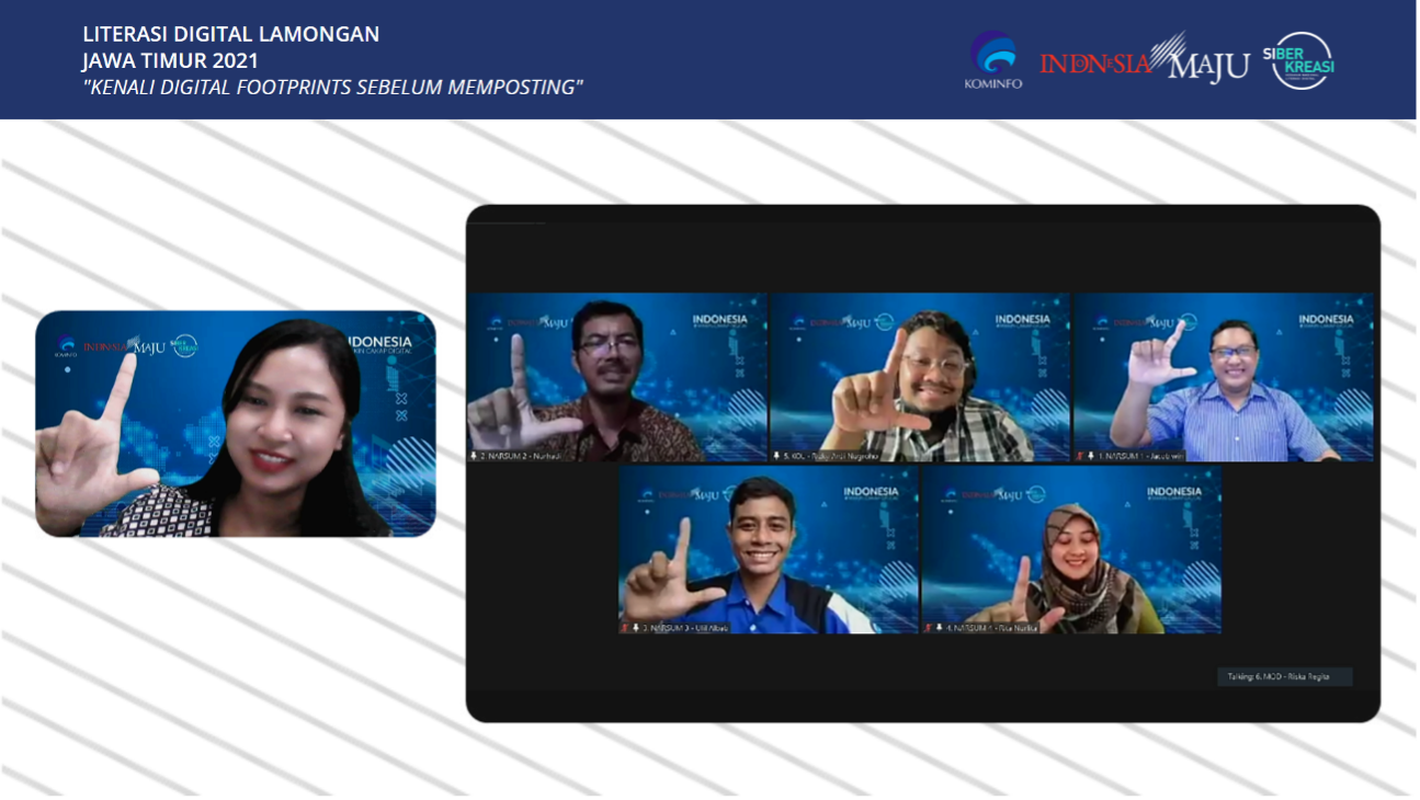 Webinar Literasi Digital Lamongan Kenali Digital Footprints Sebelum