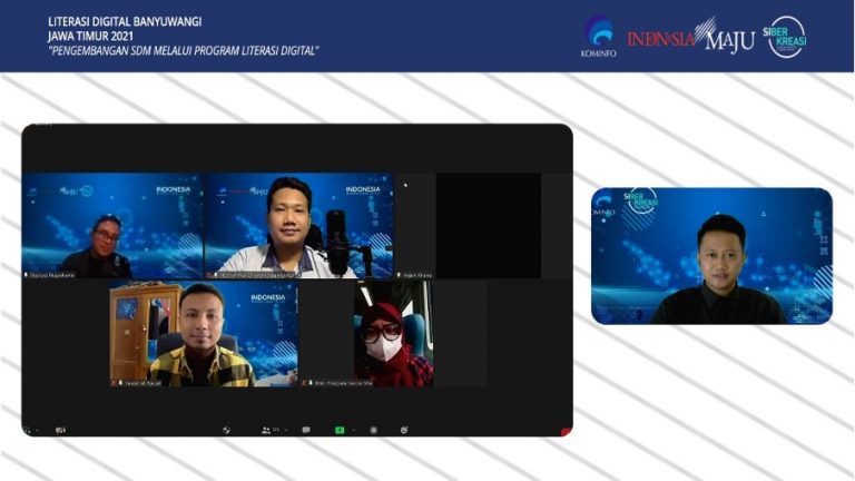 Webinar Literasi Digital Banyuwangi, Pengembangan SDM Melalui Program Literasi Digital
