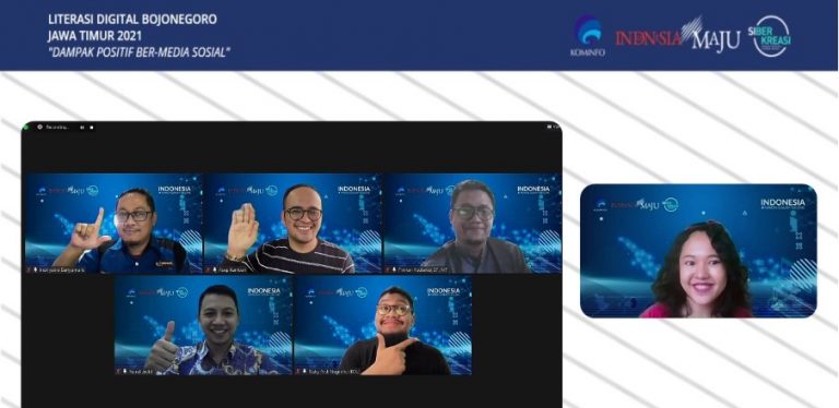 Webinar Literasi Digital Bojonegoro, Dampak Positif Bermedia Sosial