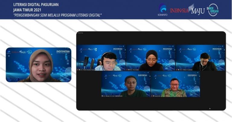 Webinar Literasi Digital Kota Pasuruan, Indonesia Makin Cakap Digital