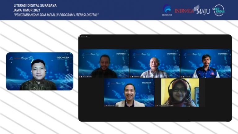 Webinar Literasi Digital Surabaya, Pengembangan SDM Melalui Program Literasi Digital
