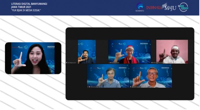Webinar Literasi Digital Banyuwangi, Yuk Bijak di Media Sosial