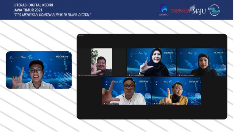 Webinar Literasi Digital Kediri, Tips Menyikapi Konten Buruk di Dunia Digital