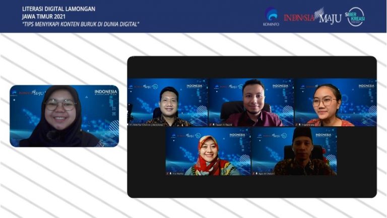 Webinar Literasi Digital Lamongan, Tips Menyikapi Konten Buruk di Dunia Digital