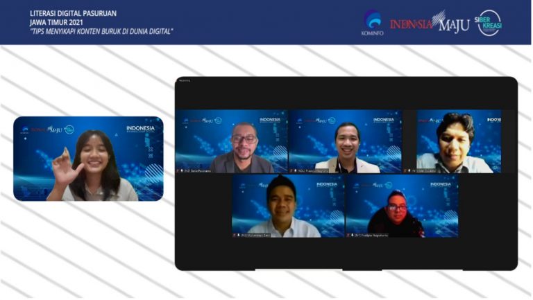 Webinar Literasi Digital Pasuruan, Tips Menyikapi Konten Buruk di Dunia Digital