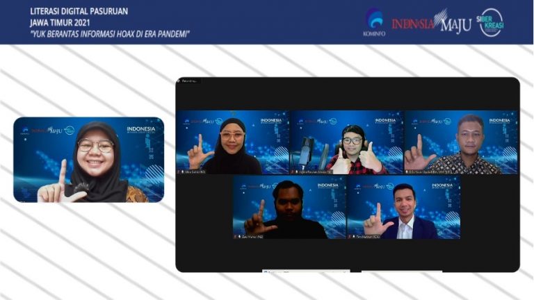 Webinar Literasi Digital Pasuruan, Yuk Berantas Informasi Hoax di Era Pandemi